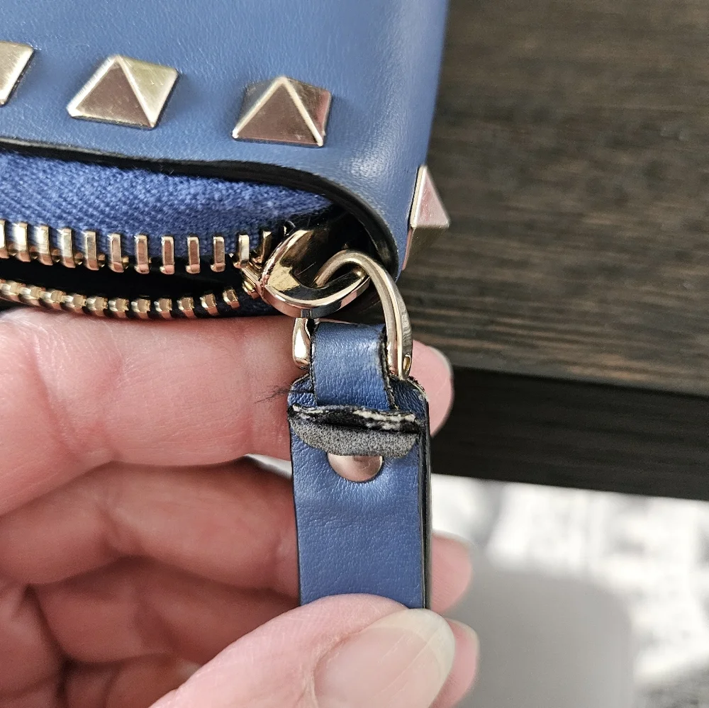 Valentino Blue Studded Wallet - Picture 9 of 9